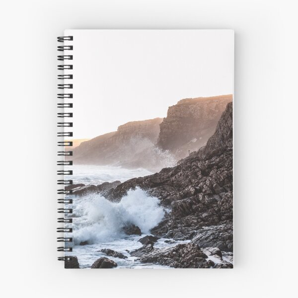 Item preview, Waves Breaking on Rocky Shore - Dramatic Surfing Moody  designed and sold by Hassan  Adnan.