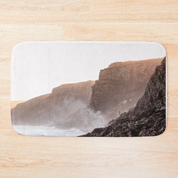Item preview, Waves Breaking on Rocky Shore - Dramatic Surfing Moody  designed and sold by Hassan  Adnan.