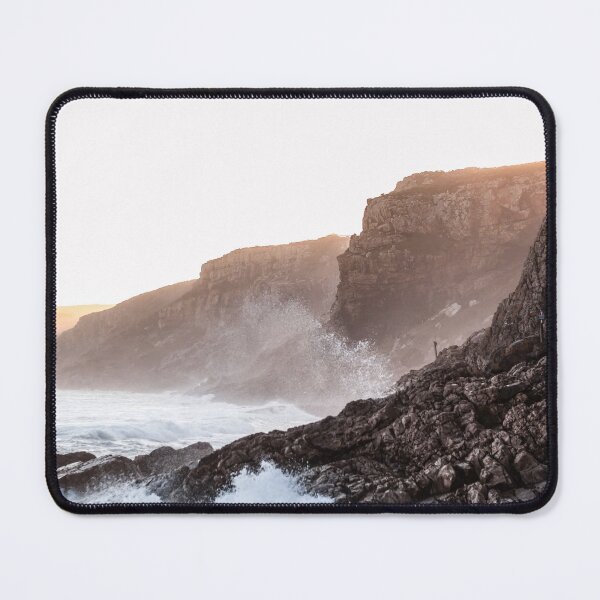 Item preview, Waves Breaking on Rocky Shore - Dramatic Surfing Moody  designed and sold by Hassan  Adnan.