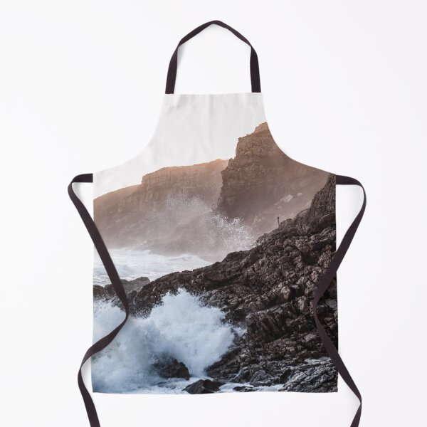 Item preview, Waves Breaking on Rocky Shore - Dramatic Surfing Moody  designed and sold by Hassan  Adnan.