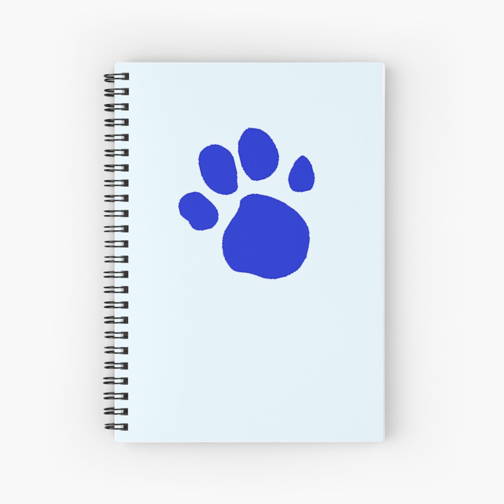 Blues Clues Paw Print Spiral Notebook For Sale By Rented Soul Redbubble