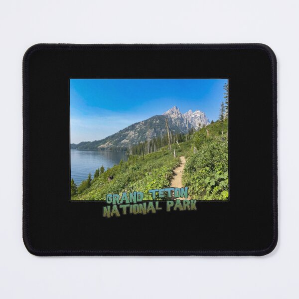 Item preview, Wyoming State Outline (Grand Teton National Park - Lake Jenny Trail) designed and sold by gorff.