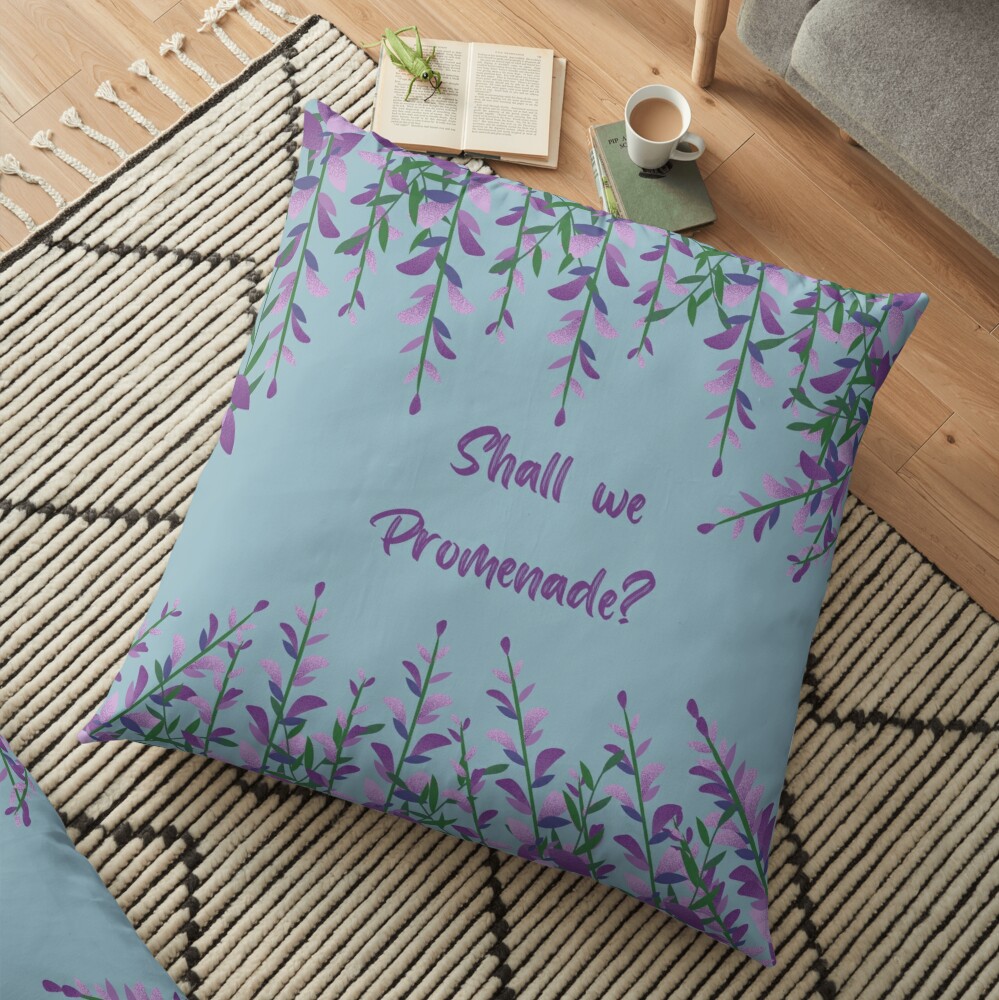 Shall we Promenade  Floor Pillow