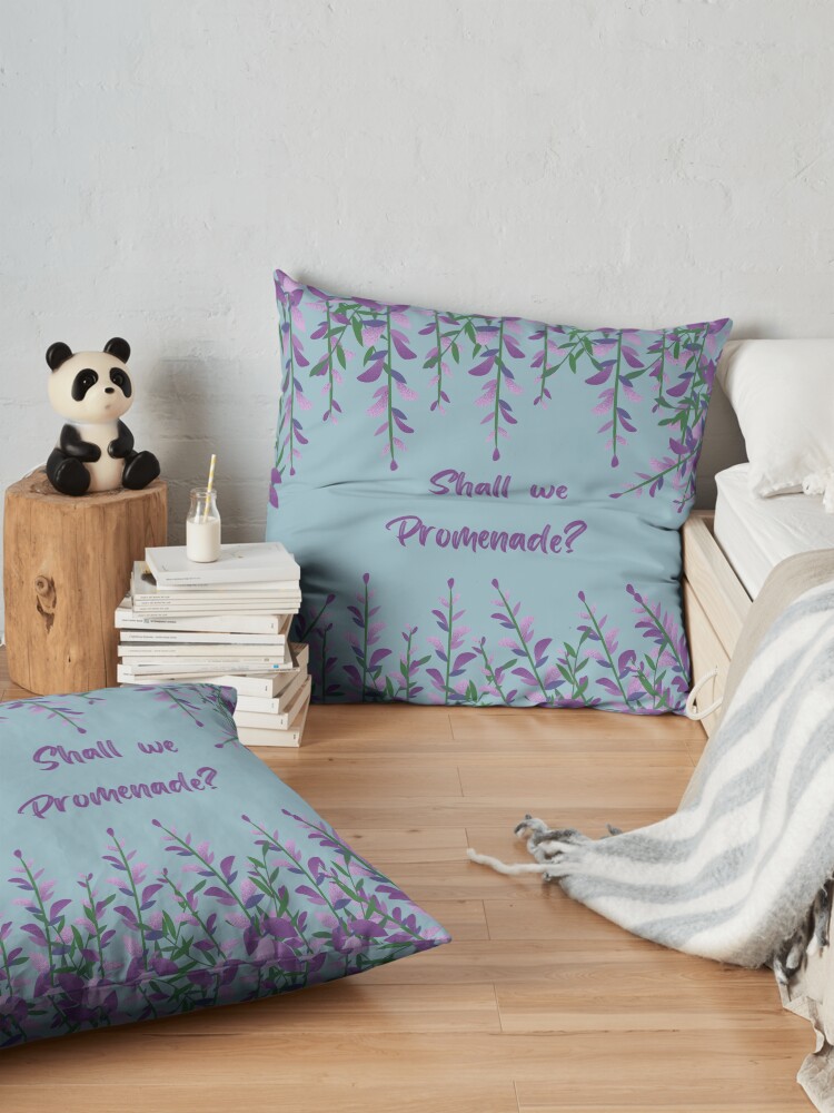 Alternate view of Shall we Promenade Floor Pillow