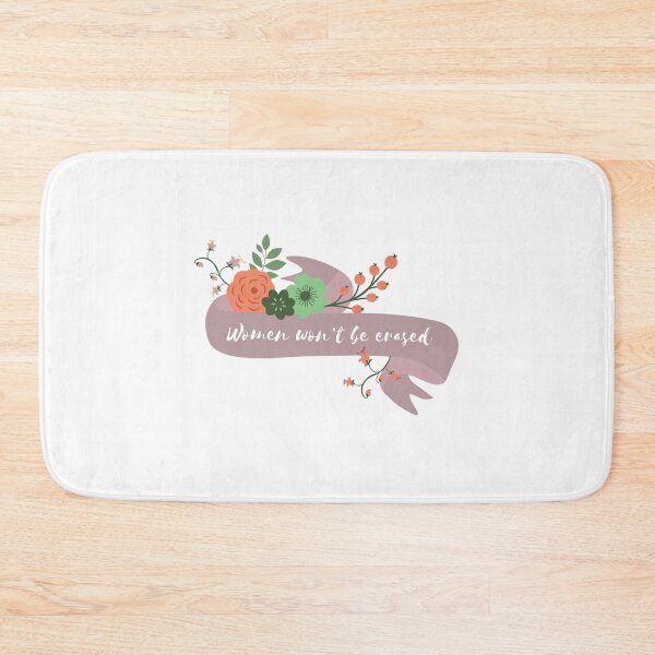 Item preview, Women won't be erased - Flower Ornament - Radical Feminism designed and sold by WomaNation.