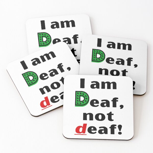 Item preview, I am Deaf, not deaf! designed and sold by Vatazumet.
