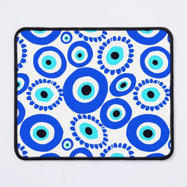 Item preview, Greek Eye Blue and White Pattern designed and sold by CreativeBridge.