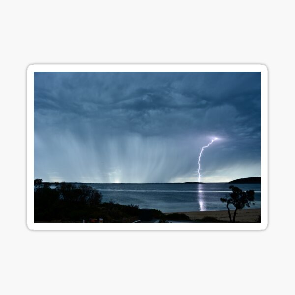 A lightning strike Sticker