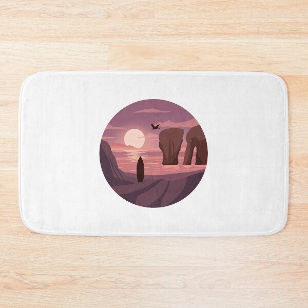 Item preview, Colorful coast landscape designed and sold by landscapeworlds.