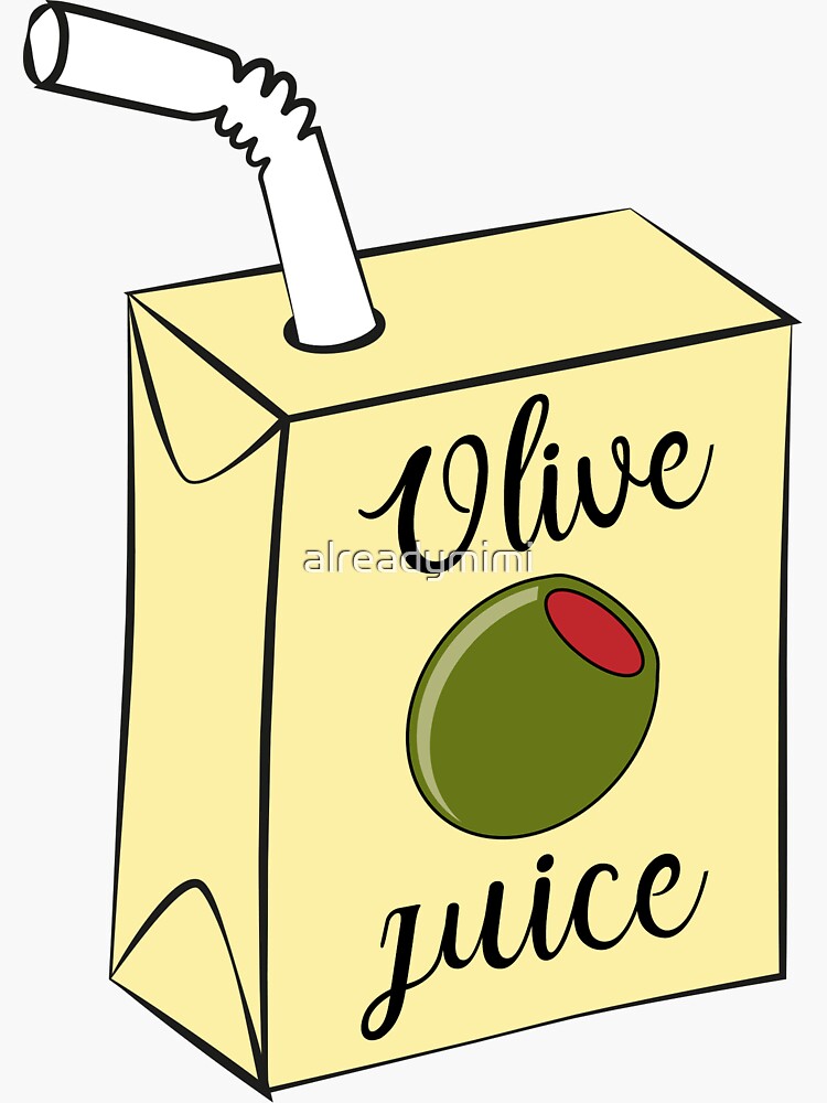 "Olive Juice" Sticker for Sale by alreadymimi Redbubble