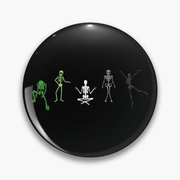 Item preview, Aro Halloween Skeletons. Aromantic Pride designed and sold by Subtle Pride Shop.
