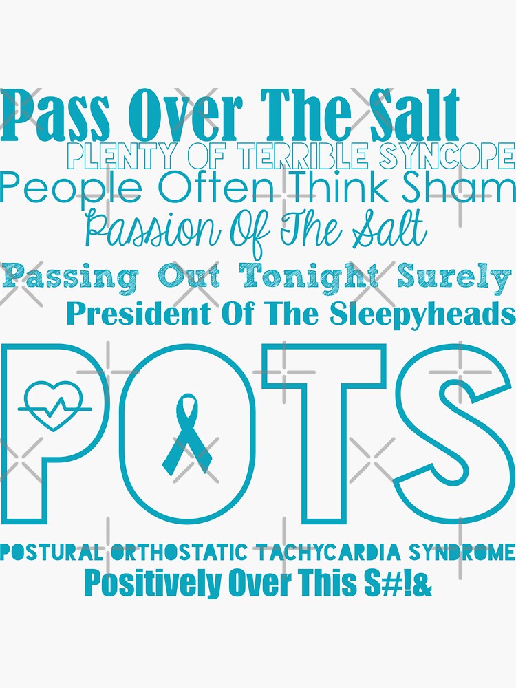 "POTS Acronyms" Sticker for Sale by purrfectpixx Redbubble