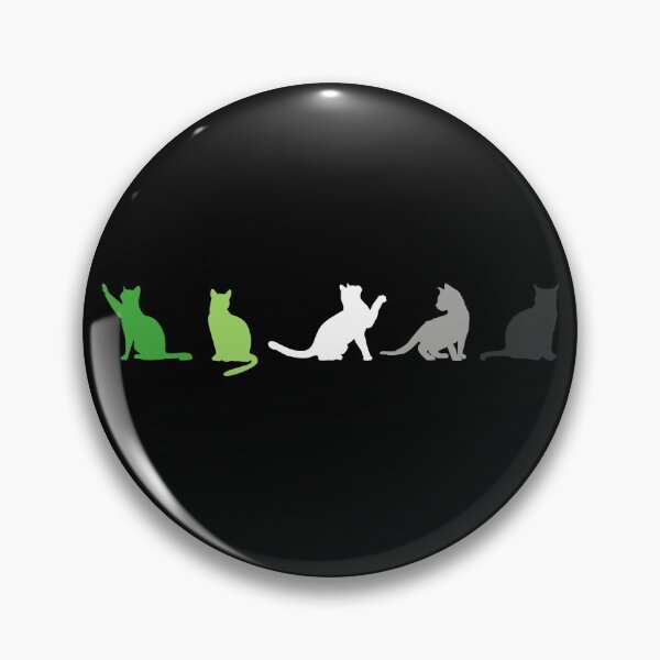 Item preview, Aro Cats. Aromantic Pride designed and sold by Subtle Pride Shop.