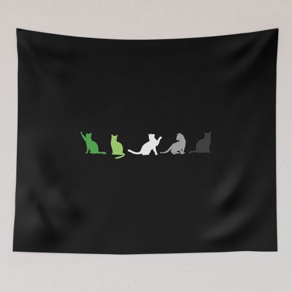 Item preview, Aro Cats. Aromantic Pride designed and sold by Subtle Pride Shop.