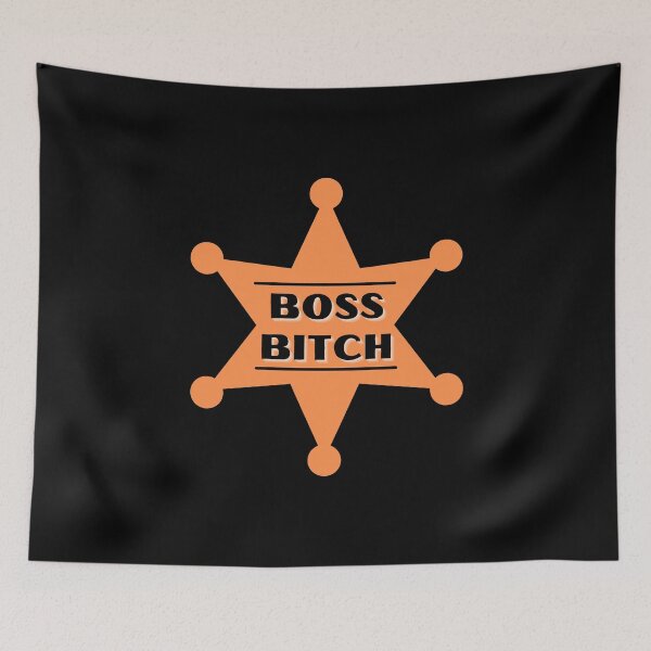 Item preview, Boss Bitch Orange Badge - National Boss Day and International Womens Day designed and sold by CaitU.