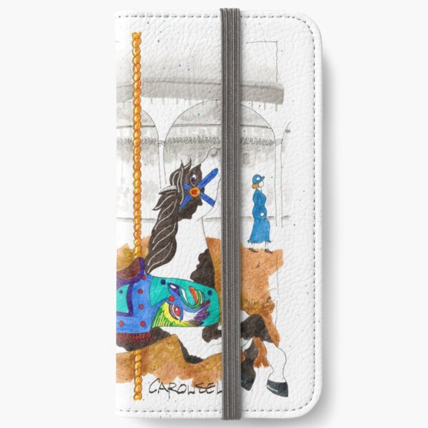 Jantzen Beach Carousel Fish Horse iPhone Wallet