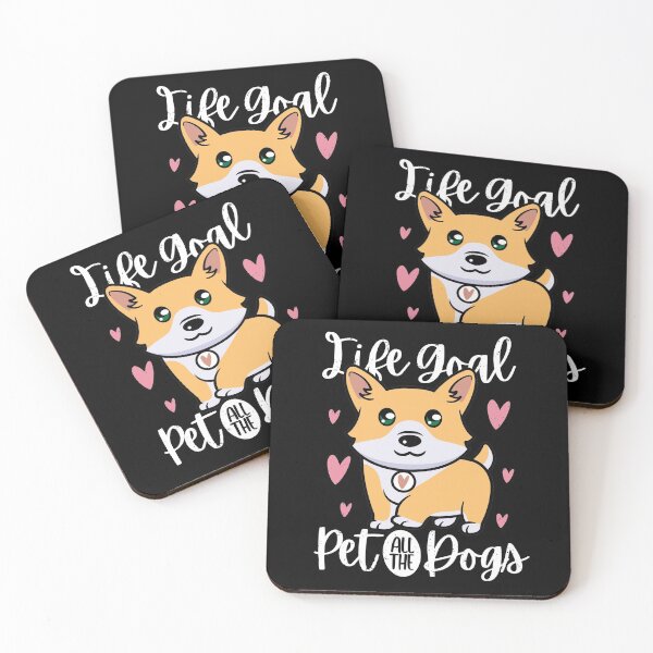 Item preview, Life Goal Pet All The Dogs | Funny Dog Mom Humour designed and sold by GravitiTees.