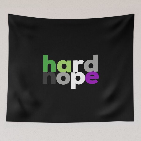 Item preview, hard nope. Aroace Pride designed and sold by Subtle Pride Shop.