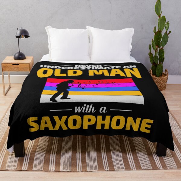 Item preview, Saxophone Sax Player Saxophonist Grandpa Dad Old man designed and sold by CuteDesigns1.