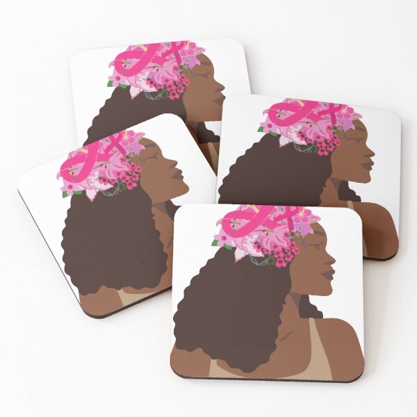 Item preview, Black woman pink hair breast cancer awareness month Classic designed and sold by Monika8191.
