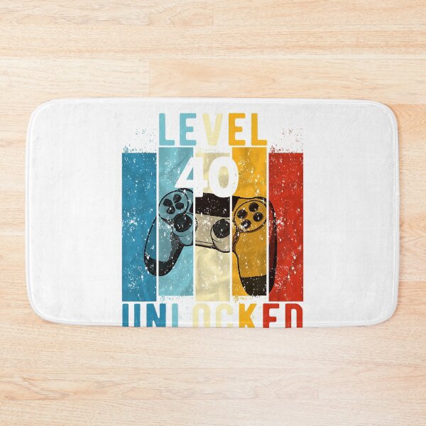Item preview, Mens Level 40 Unlocked Video Gamer 40 Year Old 40th Birthday designed and sold by TheModernGeekSt.