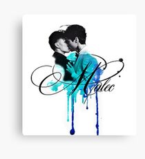 Malec kiss (blue) Canvas Print
