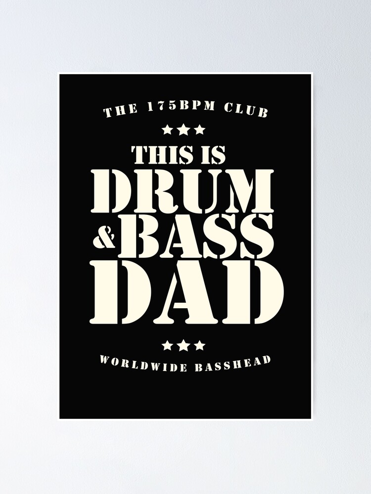 "This is my Drum & Bass Dad Outfit For Junglist Soldier" Poster for