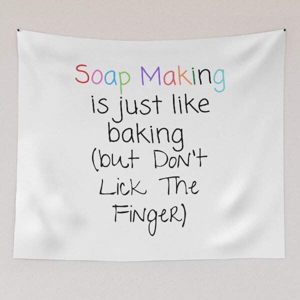 Item preview, Soap Making Is Just Like Baking (But Don't Lick The Finger) funny T-shirt men gift women gift designed and sold by InnovantDesigns.