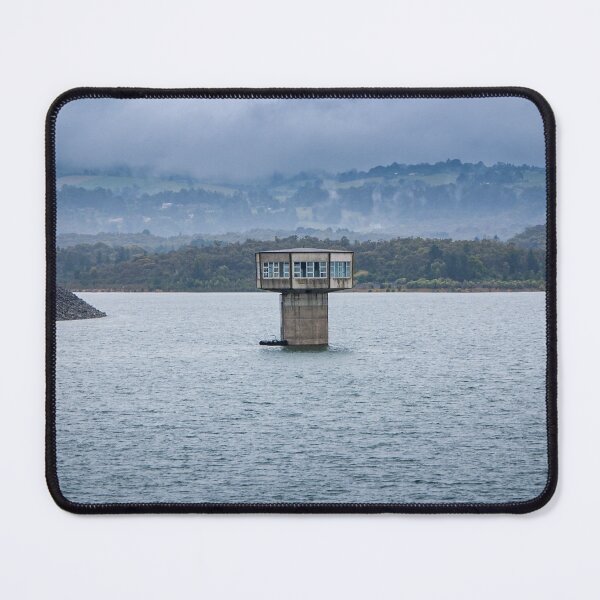 Item preview, Control tower rising out of the water at Cardina Lake Reservoir designed and sold by James-Cole.