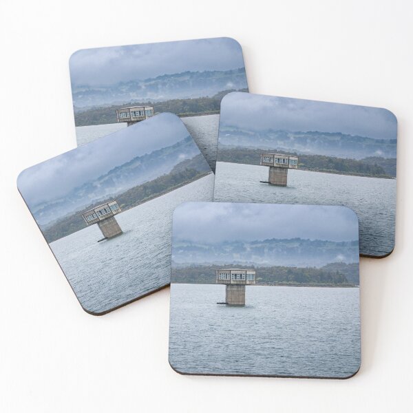 Item preview, Control tower rising out of the water at Cardina Lake Reservoir designed and sold by James-Cole.