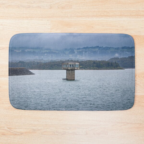 Item preview, Control tower rising out of the water at Cardina Lake Reservoir designed and sold by James-Cole.