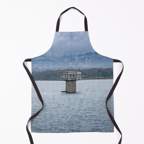 Item preview, Control tower rising out of the water at Cardina Lake Reservoir designed and sold by James-Cole.