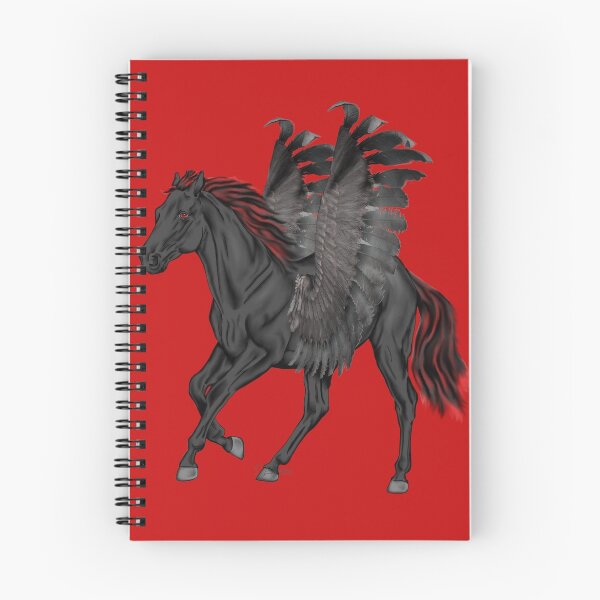 Item preview, Black Winged Pegasus Horse designed and sold by paintedmemories.