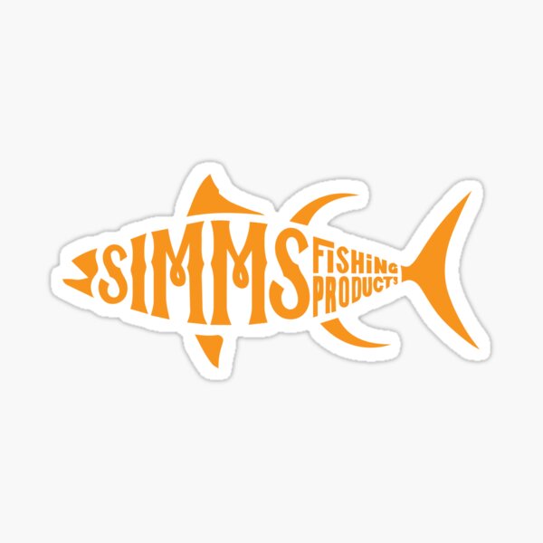 Simms You Get One Life Fish It Well Fly Fish Logo Fishing Sticker Approx 3.5" 