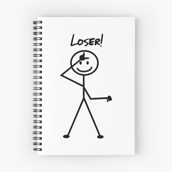 Item preview, ¡Perdedor! Stick Figure Stickman Doodle Garabato Impreso Divertido designed and sold by DibbaDesigns.