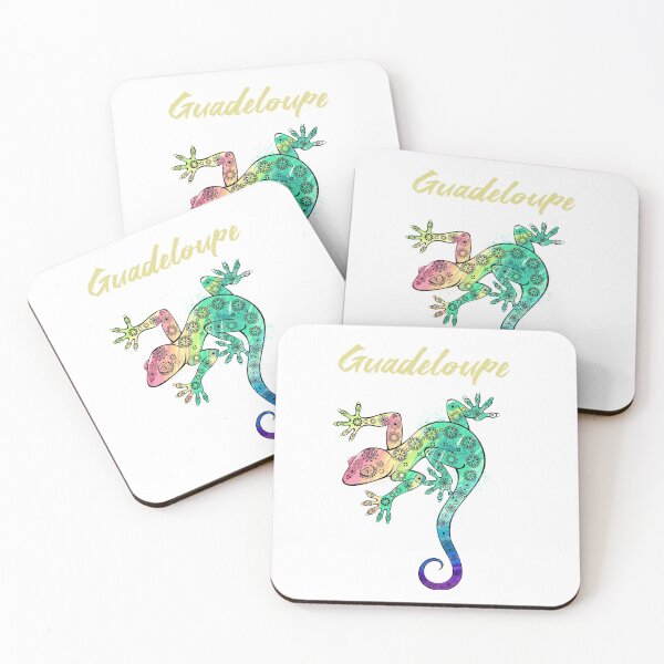 Item preview, Guadeloupe Stylized Gecko designed and sold by Olympique1359.