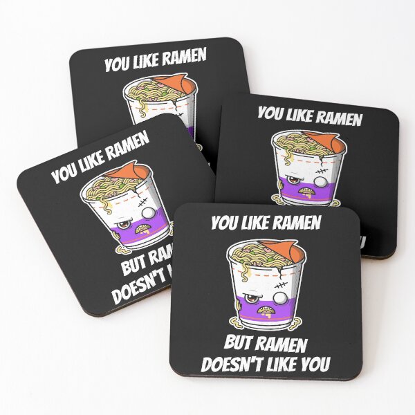 Item preview, Dark kawaii ramen design, you like ramen bu ramen doesn't like you. designed and sold by NobelFashion.