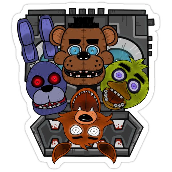 Five Nights At Freddy S Stickers By Colin Doyle Redbubble