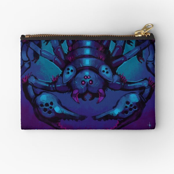 Creepy Scorpio Galaxy Zodiac Sign Zipper Pouch