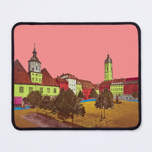 Item preview, vintage Jena market square, university town of Thuringia designed and sold by Mauswohn.