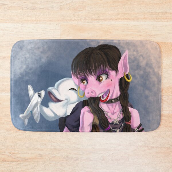 Item preview, Zia the little pig and the Beluga designed and sold by NinaTheBlobfish.