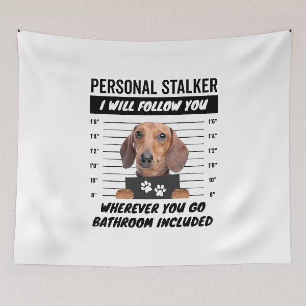 Item preview, Personal Stalker Dotson Dog – Dachshund designed and sold by More Cute Dogs.