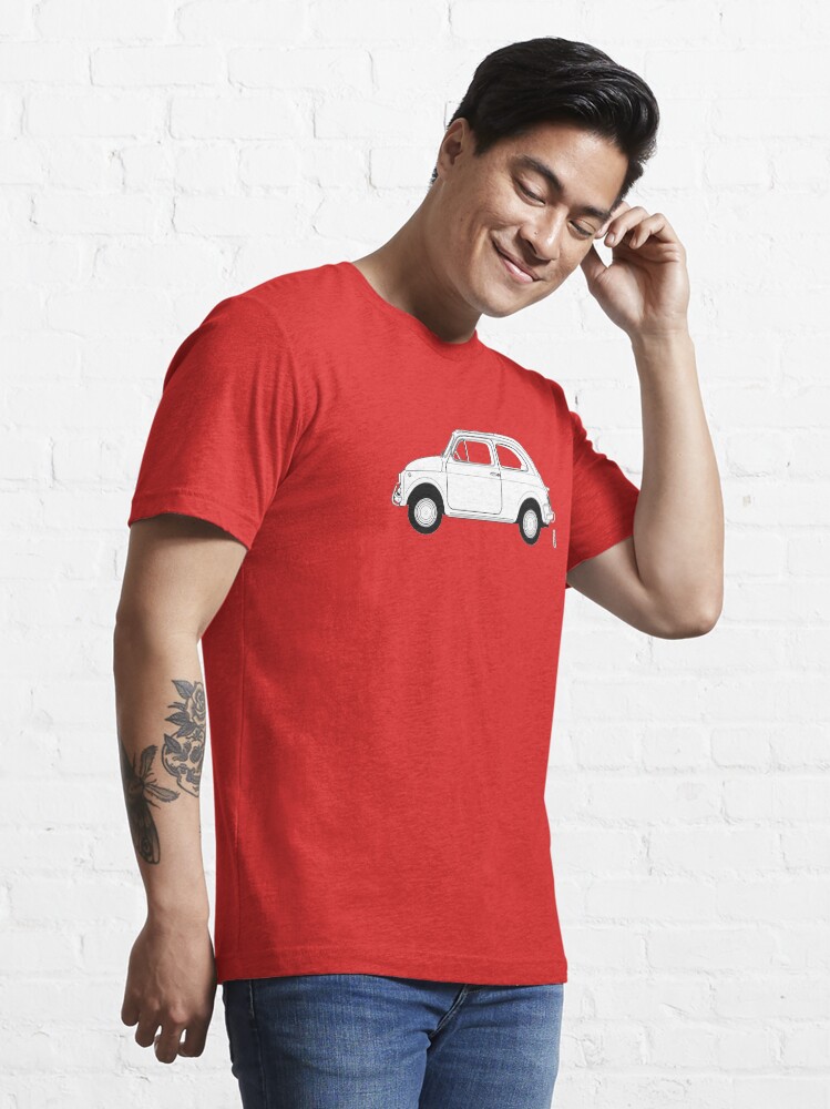 Thumbnail 3 of 7, Essential T-Shirt, Fiat 500 Vintage Car designed and sold by thedrumstick.