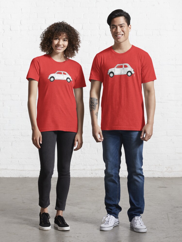 Thumbnail 1 of 7, Essential T-Shirt, Fiat 500 Vintage Car designed and sold by thedrumstick.