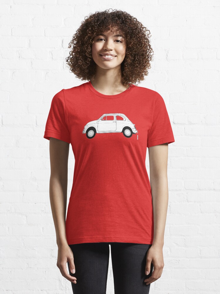 Thumbnail 6 of 7, Essential T-Shirt, Fiat 500 Vintage Car designed and sold by thedrumstick.