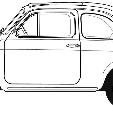 Artwork thumbnail, Fiat 500 Vintage Car by thedrumstick
