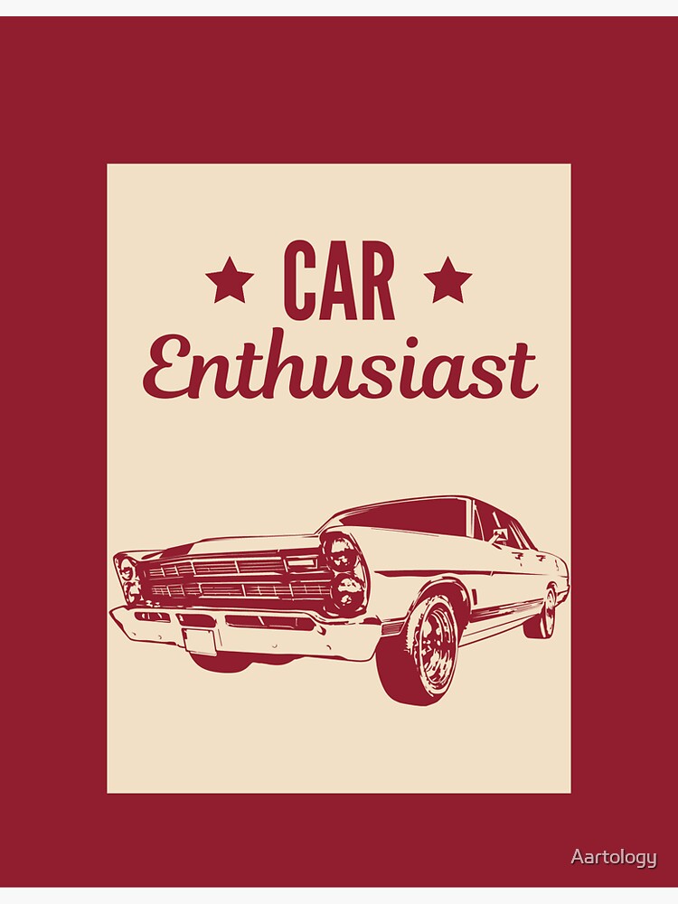 "Car enthusiast " Sticker for Sale by Aartology Redbubble