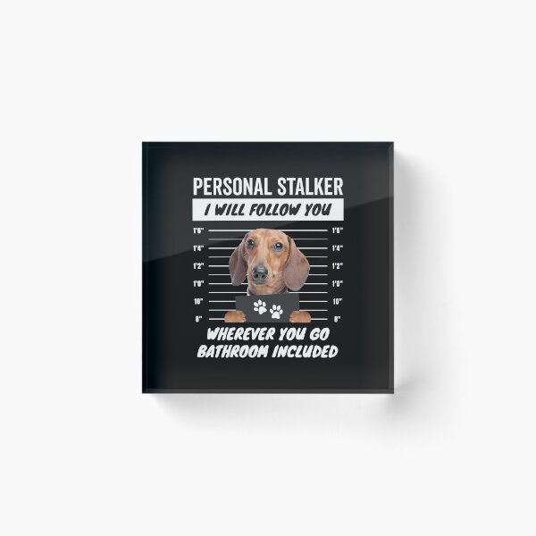 Item preview, Personal Stalker Dotson Dog – Dachshund designed and sold by More Cute Dogs.