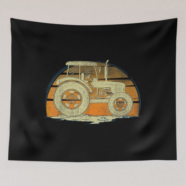 Item preview,  Vintage Tractor Retro Sunset Funny Farming Farmer Gift designed and sold by donnagia.