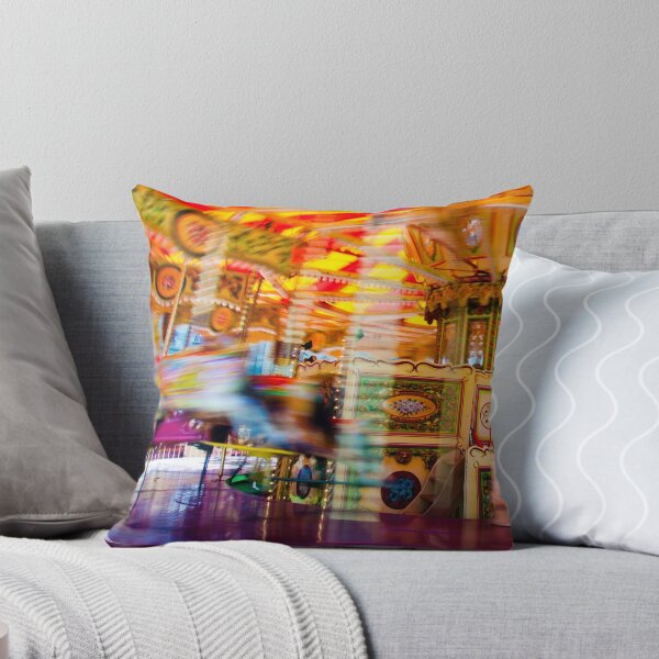Item preview, View of Carousel with horses on a carnival Merry Go Round designed and sold by Stanciuc.